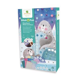 Stick n Fun 3 Mosaiques bebe animaux