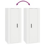 vidaXL Ensemble de meubles TV 8 Pièces Blanc Bois d'ingénierie