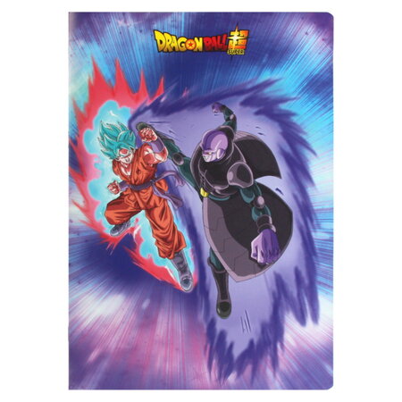 Cahier piqué a4 - 96 pages séyès - dragon ball s - bleu violet