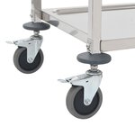 vidaXL Chariot de cuisine à 2 niveaux 96 5x55x90 cm Acier inoxydable
