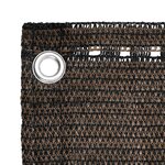 vidaXL Écran de balcon Marron 75x400 cm PEHD