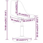 vidaXL Chaises à manger pivotantes lot de 4 Lilas PP