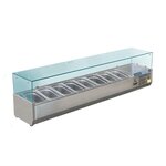 Saladette a poser 120cm à 200cm - bacs gn 1/3 - polar - r600a - 1200 mm3 x gn 1/3 + 1 x gn 1/2