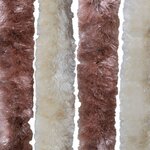 vidaXL Moustiquaire Beige et marron clair 90x200 cm Chenille