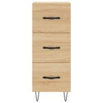 vidaXL Buffet haut Chêne sonoma 34 5x34x180 cm Bois d'ingénierie