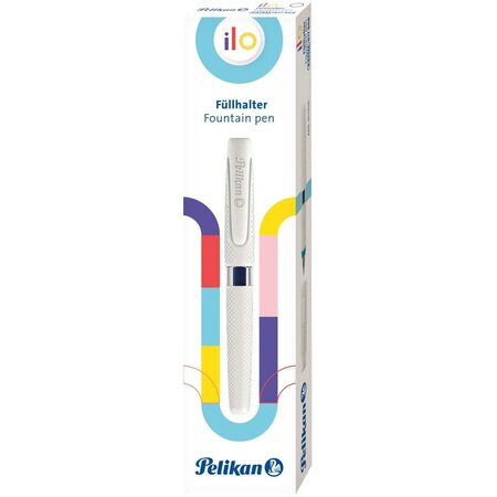 Stylo plume ilo  taille de plume : m  blanc pelikan