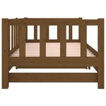 vidaXL Lit coulissant Marron miel 2x(80x200) cm Bois de pin massif