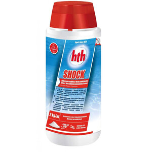 Désinfection choc - poudre hypochlorite de calcium hth shock 2 kg