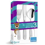 Amefa Set de coutellerie pour enfants 3 Pièces Bear