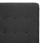 vidaXL Fauteuil de massage Gris foncé Tissu