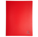 Porte vues prolypropylène souple pochettes grainées opaque 80 vues a4 rouge exacompta