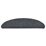 vidaXL Tapis de marches d'escalier 15 Pièces Bleu foncé 56x17x3 cm