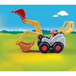 Playmobil 70125 - playmobil 1.2.3 - pelleteuse