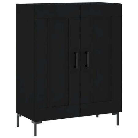 vidaXL Buffet noir 69 5x34x90 cm bois d'ingénierie