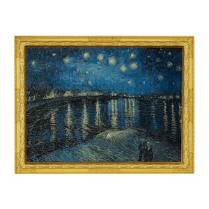 STARRY NIGHT OVER THE RHONE by Vincent Van Gogh Gold Plated 2 onces argent monnaie 10000 Francs Chad 2022