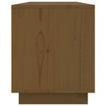 vidaXL Meuble TV Marron miel 156x37x45 cm Bois de pin massif