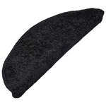 vidaXL Tapis d'escalier 15 Pièces noir 65x21x4 cm