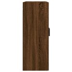 vidaXL Armoires murales 2 Pièces chêne marron bois d'ingénierie