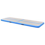 vidaXL Tapis gonflable de gymnastique avec pompe 700x100x10cm PVC Bleu