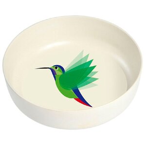Grande coupelle en bambou - colibri