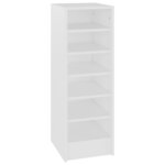 vidaXL Armoire à chaussures Blanc 31 5x35x90 cm Aggloméré