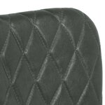 vidaXL Chaises à manger lot de 2 gris cuir véritable