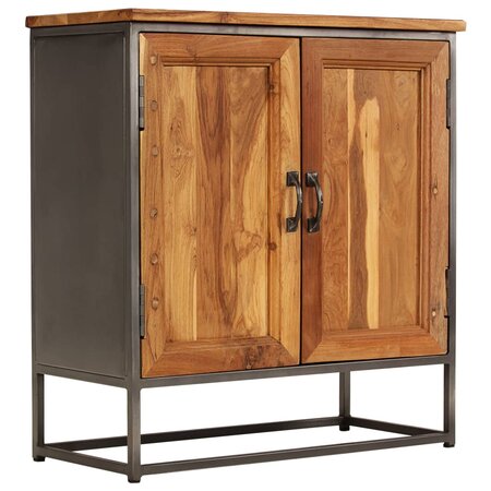 vidaXL Buffet Teck recyclé et acier 65 x 30 x 70 cm