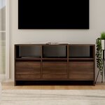vidaXL Meuble TV Chêne marron 102x37 5x52 5 cm Aggloméré