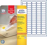 Boite de 800 (10 feuilles) etiquettes multi-usage 35,6 x 16,9 mm enlevable blanc avery zweckform
