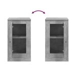 vidaXL Buffet gris béton 37 5x35 5x67 5 cm bois d'ingénierie