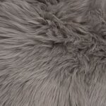 vidaXL Tapis 60 x 90 cm Peau de mouton synthétique Gris clair