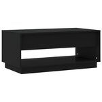 vidaXL Table basse Noir 102 5x55x44 cm Aggloméré