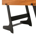 vidaXL Table de football pliante 121 x 61 x 80 cm Marron clair