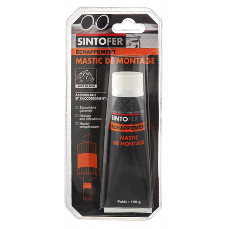 Mastic de montage pour pot d'échappement auto et moto sinto