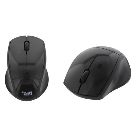 T'nB Souris optique sans fil ultra mini récepteur USB 2,4 GHz - Noire