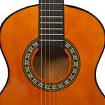 vidaXL Jeu de guitare classique d'enfants et débutants 8 Pièces 1/2 34"