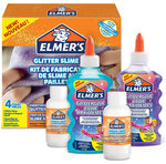 ELMER´S Kit de fabrication de slime pailleté  2 flacons de colle à paillettes de 177 ml  2 flacons de liquide magique de 68 ml