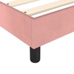 vidaXL Sommier à ressorts de lit Rose 140x190 cm Velours