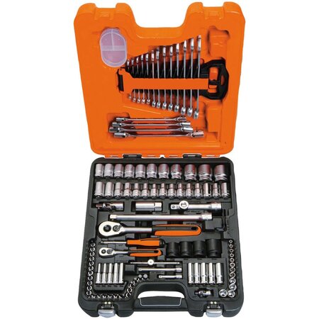 Bahco jeu de douilles 1/4 po et 1/2 po 108 pièces s108