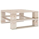 vidaXL Salon de jardin palette 4 Pièces bois de pin