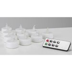 HI Bougies chauffe-plat avec télécommande 10 Pièces