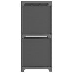 vidaXL Étagère d'affichage 4 cubes Gris 69x30x72 5 cm Tissu