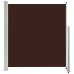 vidaXL Auvent latéral rétractable de patio 140 x 300 cm Marron