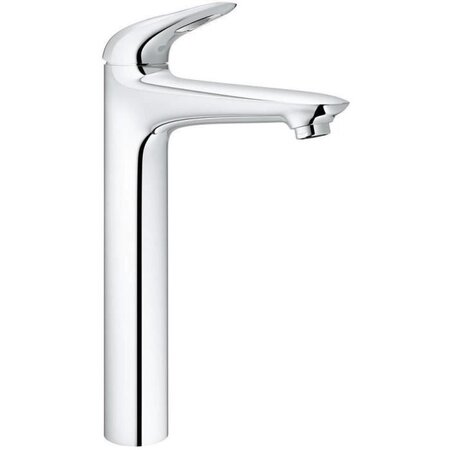 GROHE Mitigeur lavabo monocommande Eurostyle 23570003 - Bec fixe - Limiteur de température - Economie d'eau - Chrome - Taille XL