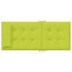 vidaXL Coussins de chaise à dossier haut lot de 2 vert vif