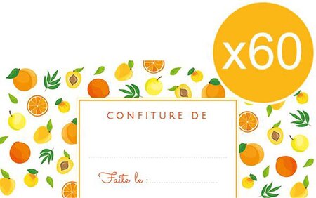 Étiquettes confiture