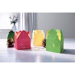 Lot de 6 lanternes en papier de Noël à piquer