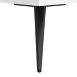 vidaXL Tables de chevet 2 Pièces blanc 40x40x50 cm bois d’ingénierie