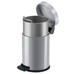 Hailo Poubelle à pédale Solid S 3 L Argenté