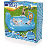 Piscine gonflable rectangulaire avec jeux d'adresse